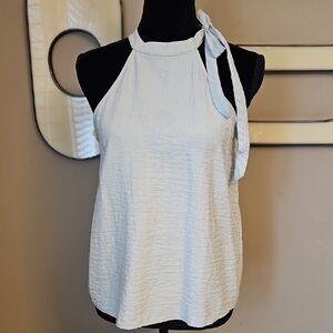 Banana Republic Tie-Neck Halter Women's Top in Light Sage Green